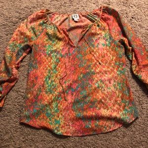 Unique and colorful Anne Klein blouse